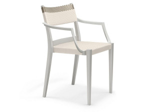 Штабелируемый садовый стул из полипропилена с подлокотниками