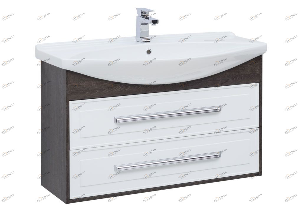 Тумба с раковиной Aquanet Остин 105 дуб кантербери/белый 0020173100175449