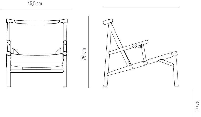 NORR11 Кресло из дуба и кожи с подлокотниками sun-id-1437320 - Вид №4