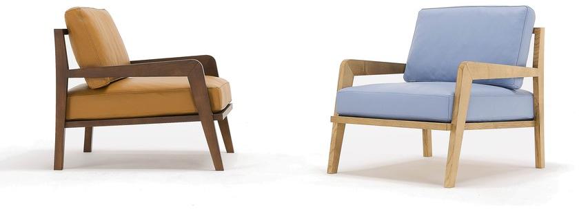 Egoitaliano Мягкое кожаное кресло с подлокотниками sun-id-1512434 - Вид №2