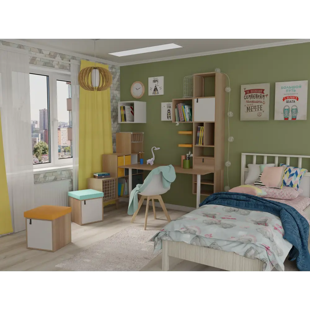 Santreyd: Полка мебельная ЛДСП 2700x400 мм дуб сонома с двусторонней кромкой 17093696 STLM-0007461 - Вид №6