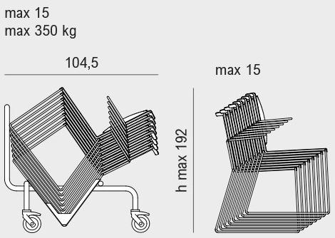 Viganò Тканевый стул на санках с подлокотниками Winner sun-id-1515658 - Вид №5