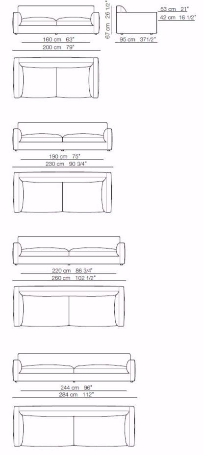 arflex Мягкий диван из ткани Rendez-vous sun-id-1465186 - Вид №1