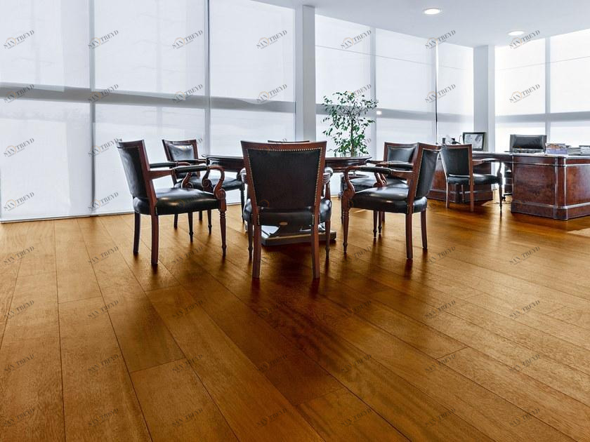 Unikolegno 3-х слойный паркет в ироко Large sun-id-1380491