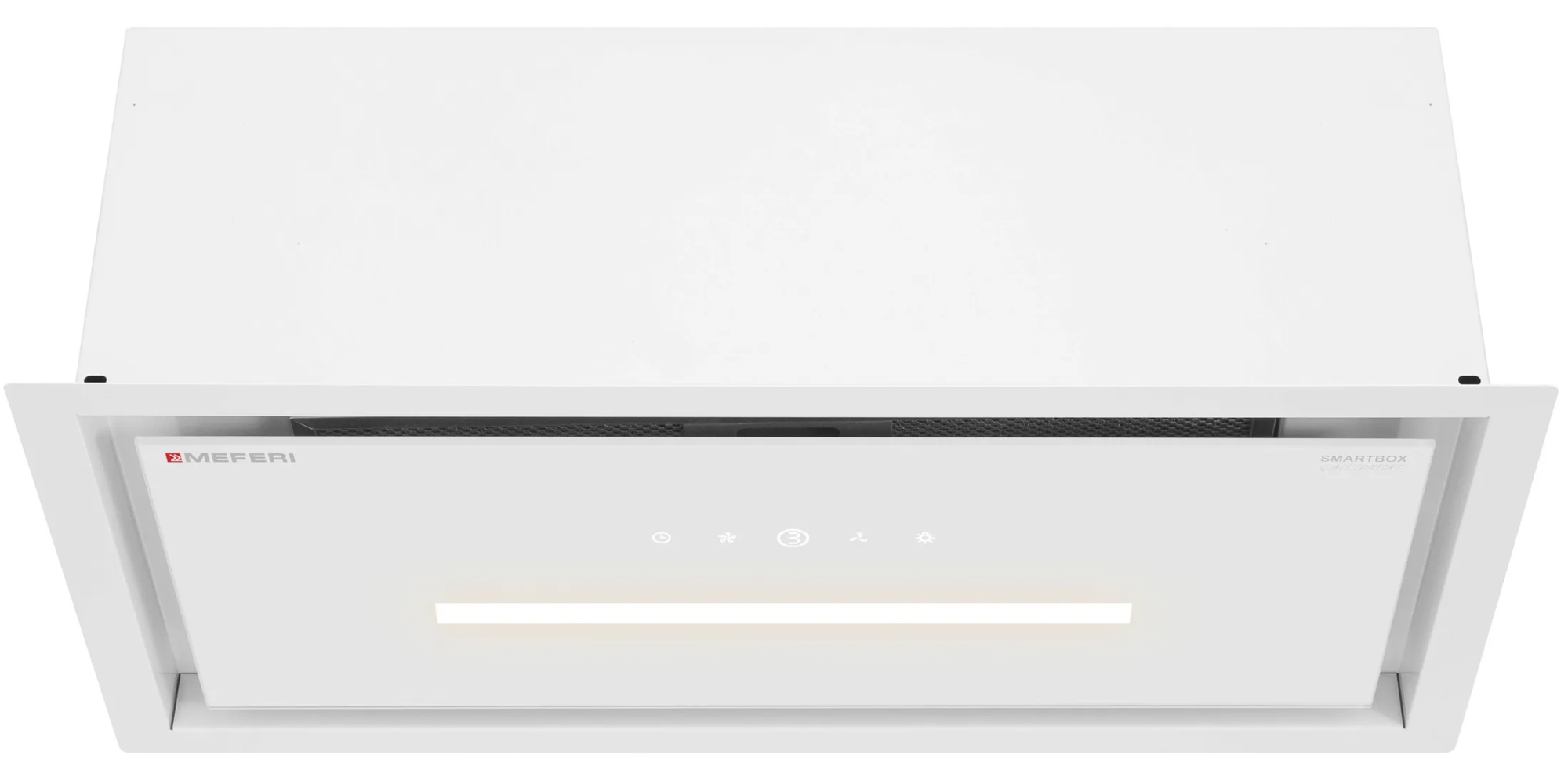 9270625 Вытяжка полновстраиваемая Meferi SMARTBOX60WH GLASS COMFORT белый/белый STDN-0096369 - Вид №1