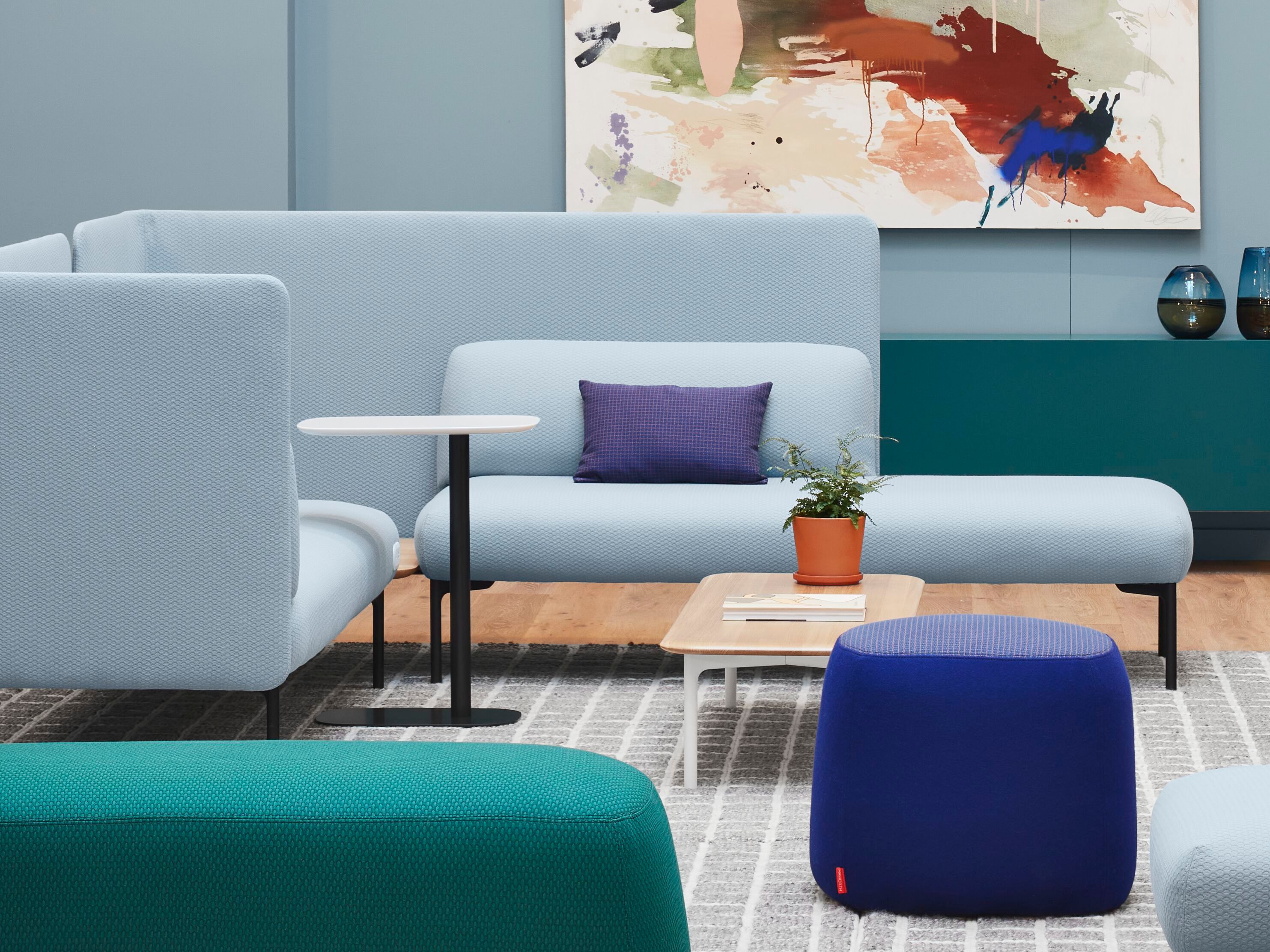 Модульный офисный тканевый диван Haworth CABANA LOUNGE ARCH-00044376