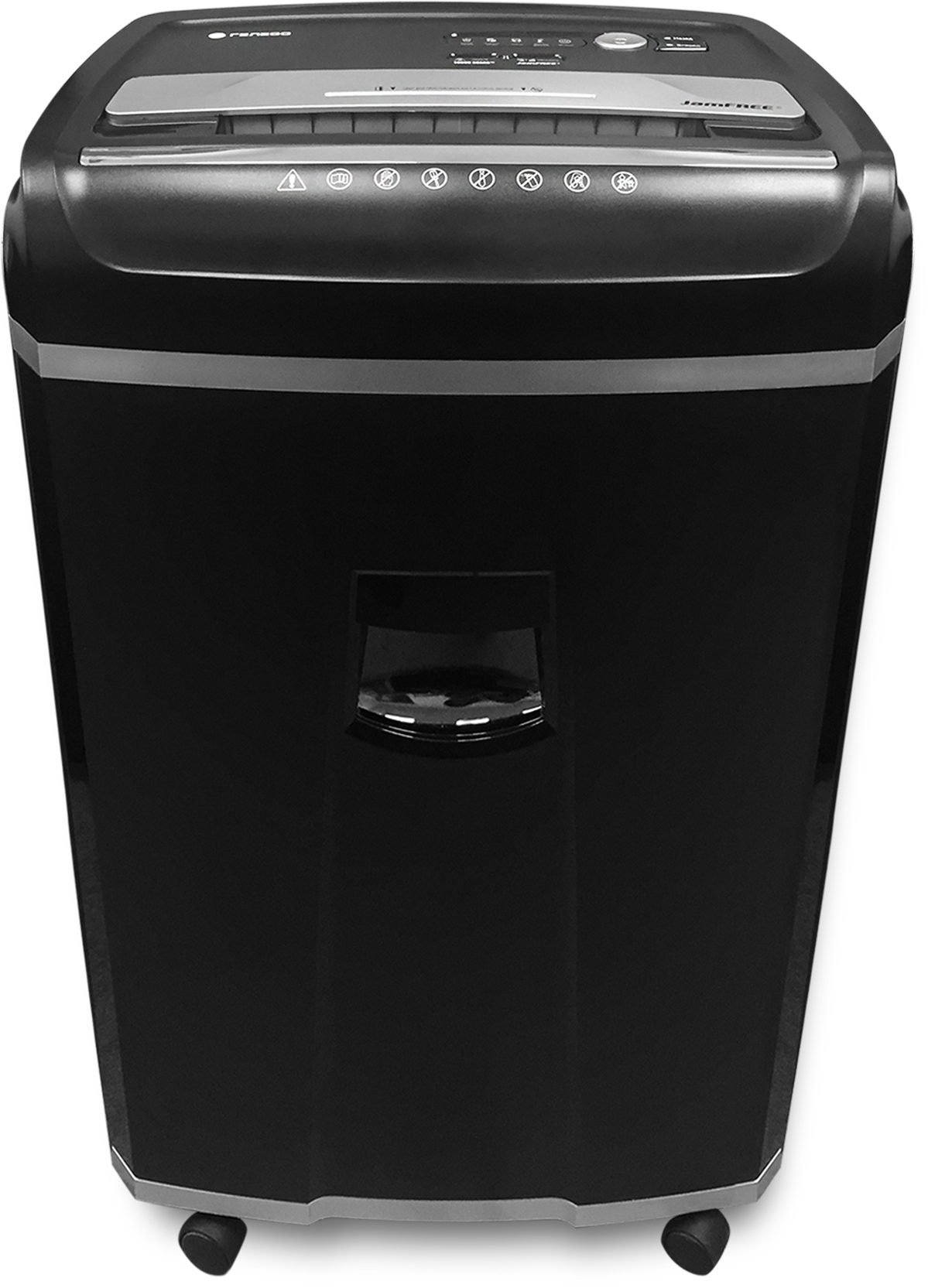 УМ35-4 Уничтожитель документов , din p-4 (4 ур-нь секр.), фрагмент 3,9х30мм, 23-26 лист (70г/м2), cd/пл.карты/скрепки/скобы, 35 литров Гелеос Santreyd 