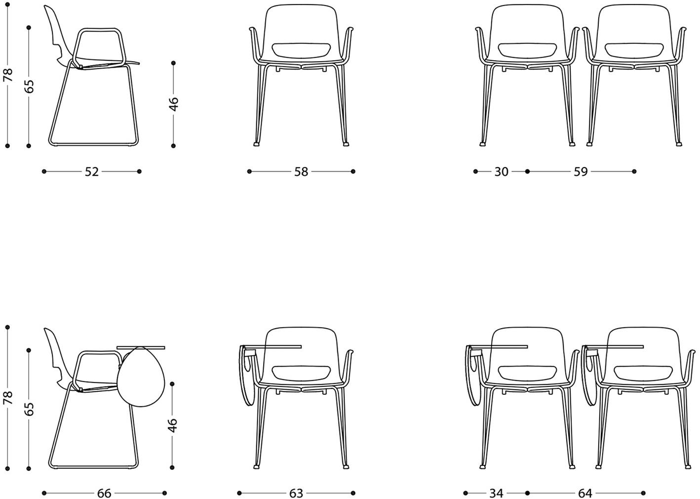 LAMM Санный стул из полипропилена Lucky sun-id-1366941 - Вид №4