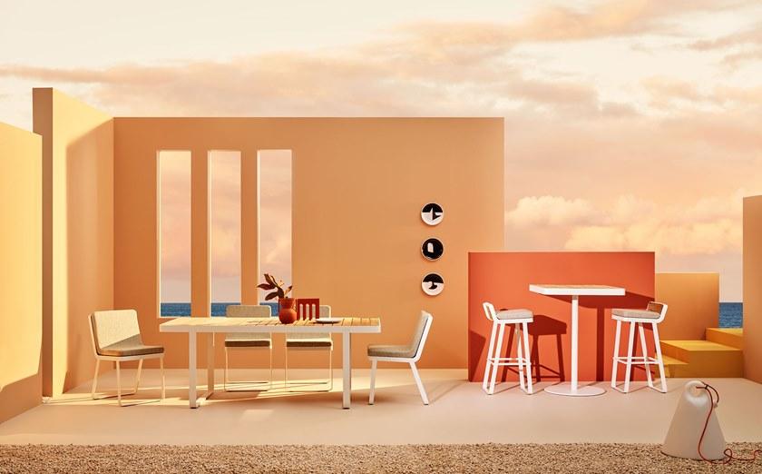 Terraforma Садовый стол из тикового дерева Makemake Mktq808te/1 - mktq808te/2 - Вид №1