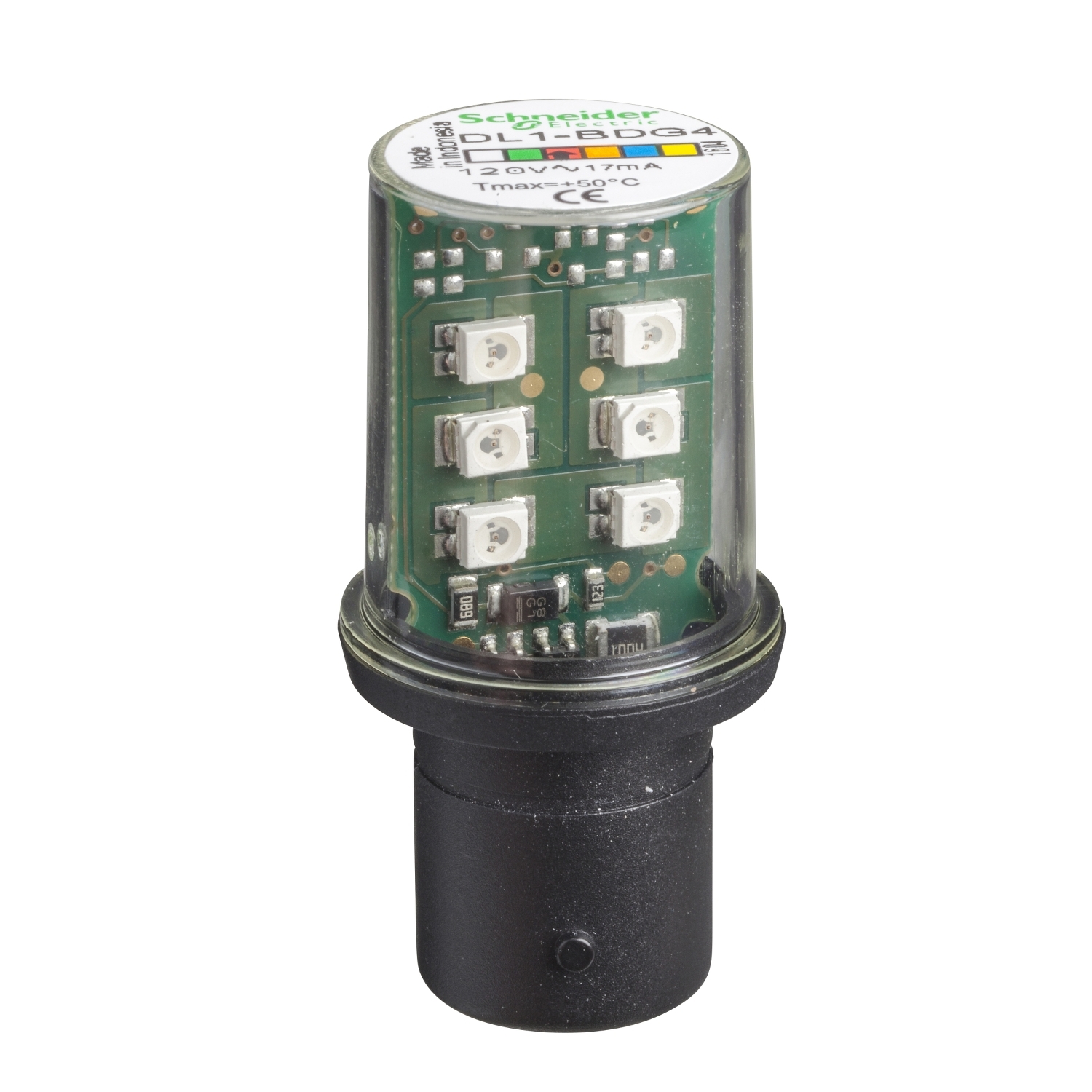 DL1BDG4 Светодиодный кластер Harmony, 120В, Красный Schneider Electric Световые колонны, сирены, маяки 