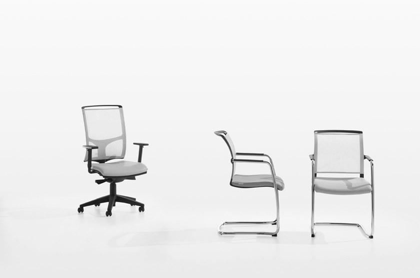 Manerba Консольный офисный стул с подлокотниками Cross St101f10n - Вид №2