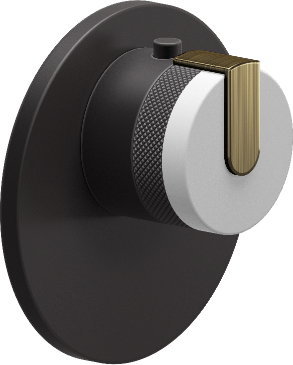 E-8027-R1WTE-L1VBB-GM-T Термостатический переключатель 3/4-Внешняя часть GRAFF MOD+