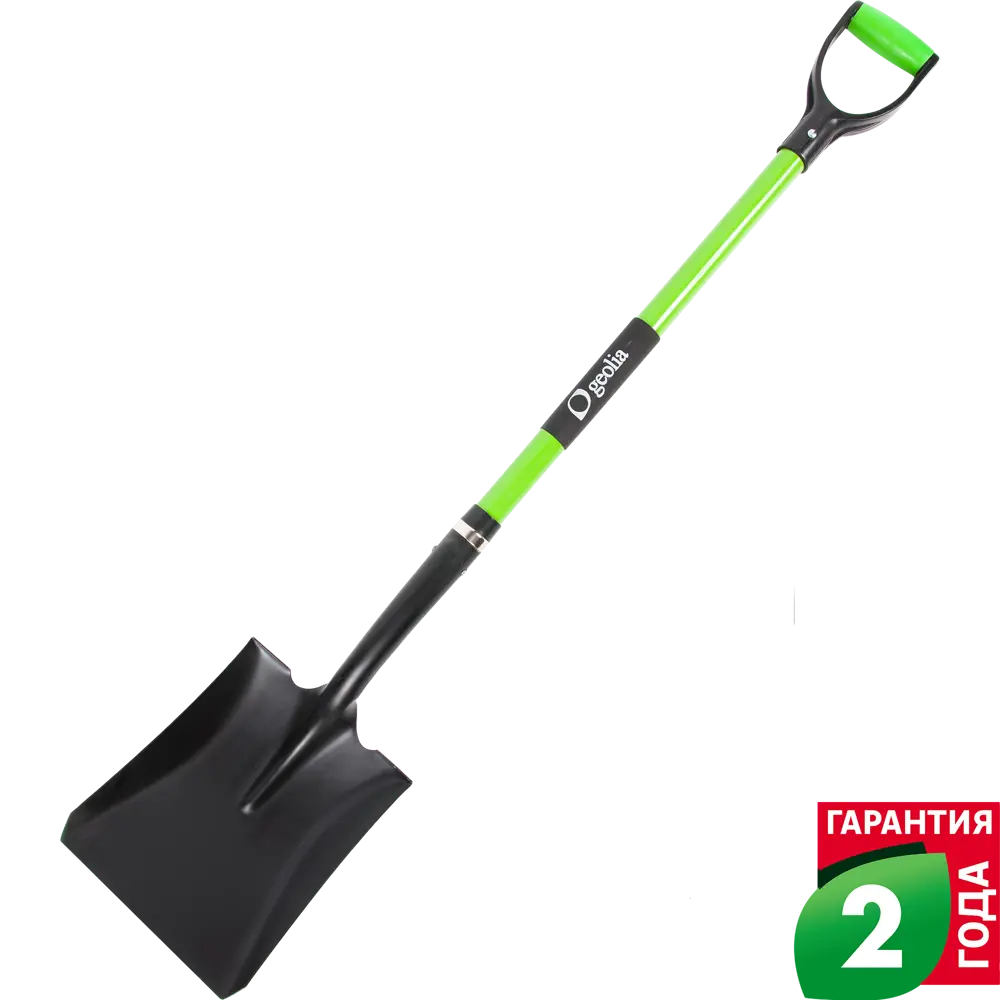 Совковая лопата GEOLIA со стекловолоконным черенком для снега и грунта 15033420 STLM-0005205
