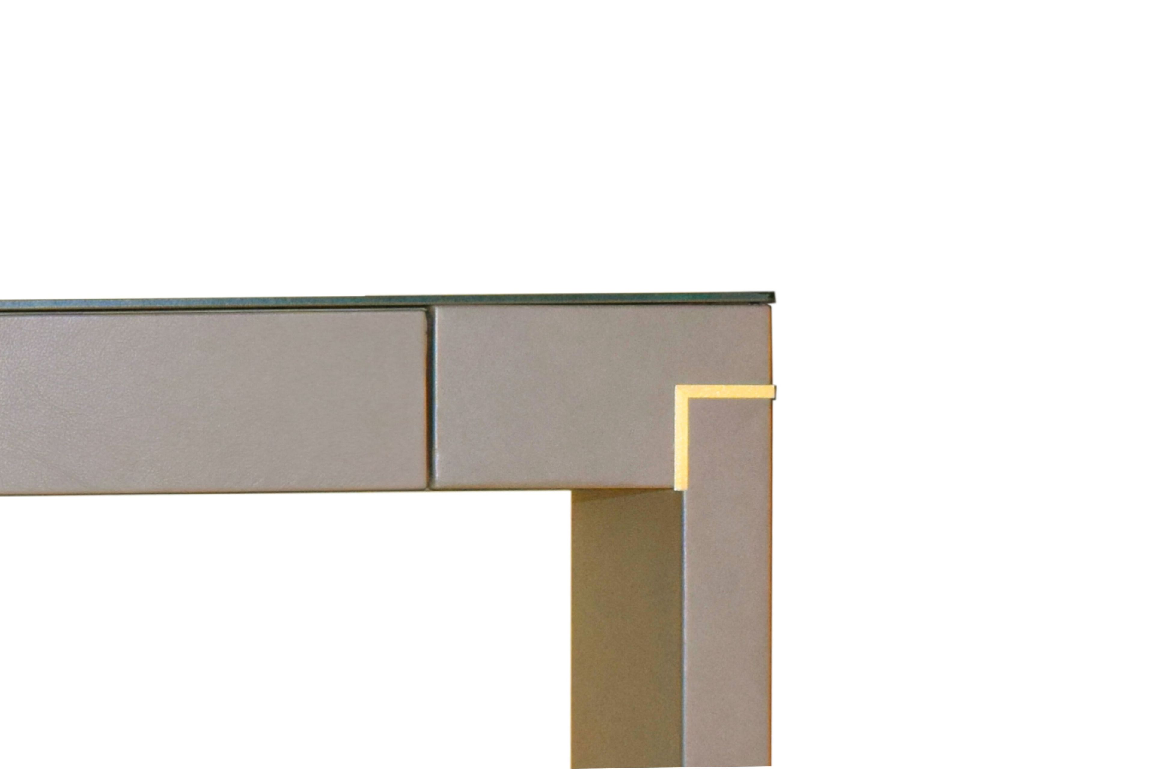 Кожаный письменный стол с ящиками ABLE TENET ARCH-00044269 - Вид №4