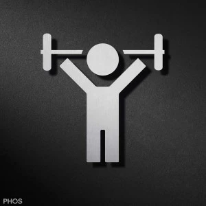 P4501 Пиктограмма мужского спортзала PHOS