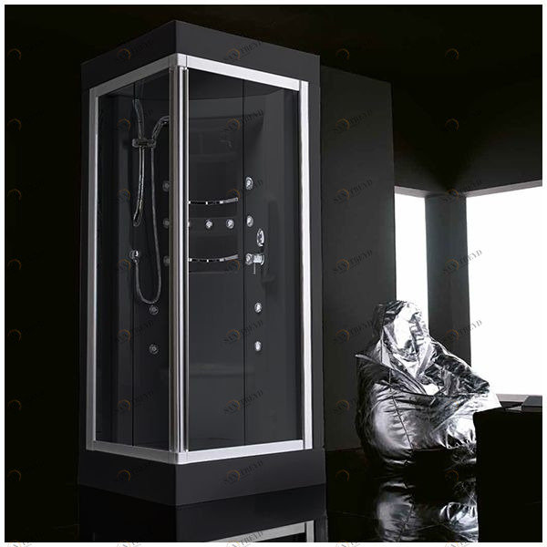 Душевая кабина Gruppo treesse Acquazzurra 80 STI-B7566S-C белая с гидромассажем угловая левая STIB7566SC