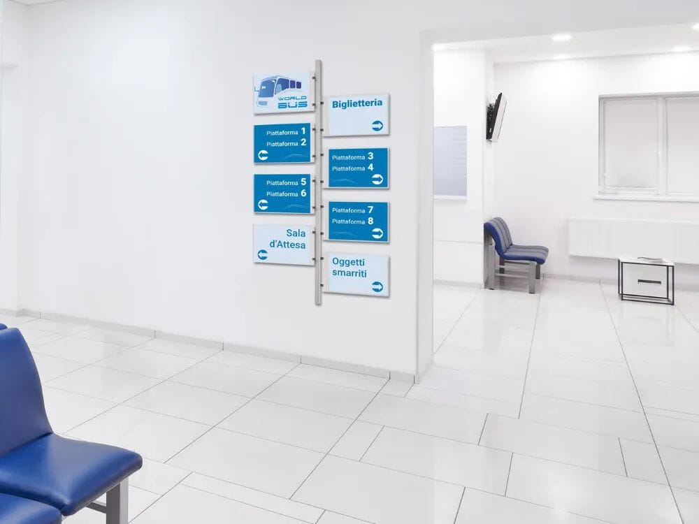 Настраиваемый крытый стальной знак знак STUDIO T Teknoline ARCH-00144508