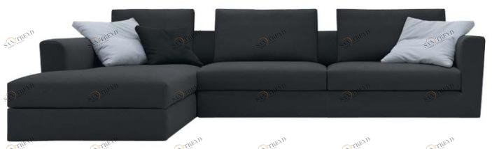 JESSE 3-х местный тканевый диван с шезлонгом Renè sun-id-1412064