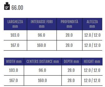 Cosma Ручка мебельная мостовая из замака  12656  - Вид №1