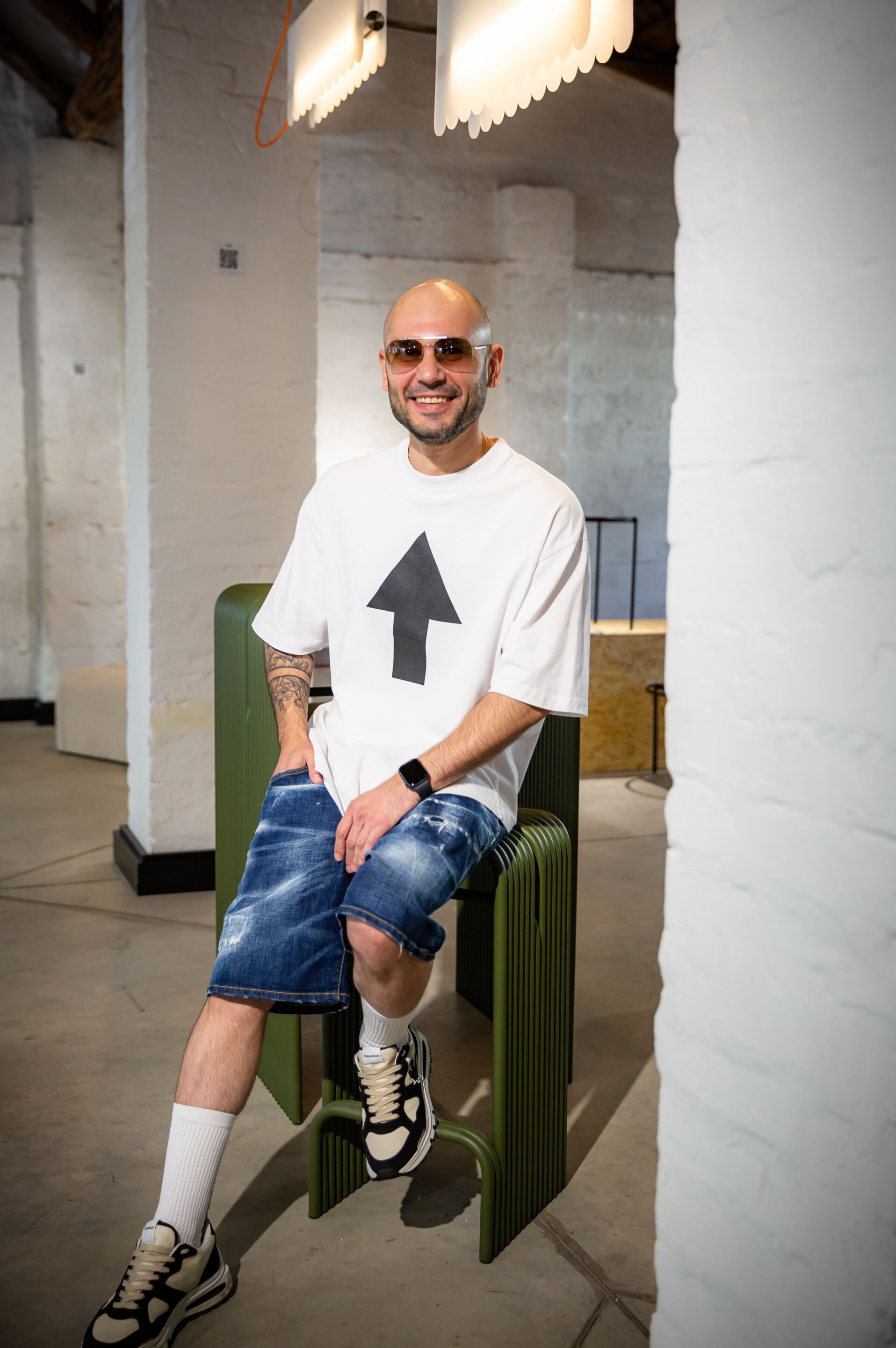 Алюминиевый высокий садовый стул с порошковым покрытием Joyf TUbe ARCH-00031635 - Вид №19