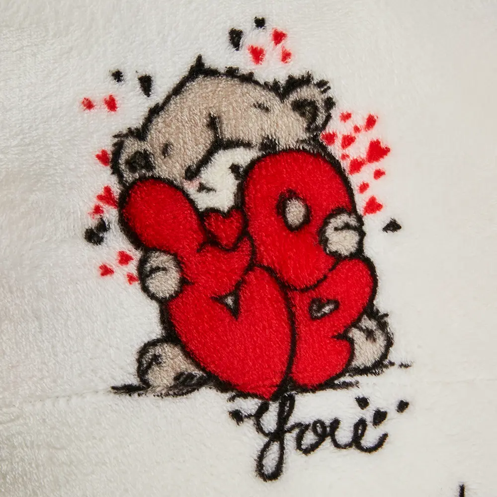 Плед Teddy Love 150x200 см фланель цвет белый 89337331 STLM-2106056 Ardenza - Вид №1