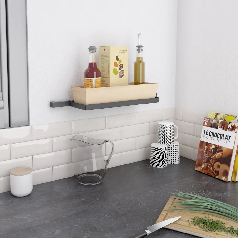 Универсальная полка Delinia ID для кухонного рейлинга 80135879 STLM-0013782 - Вид №8