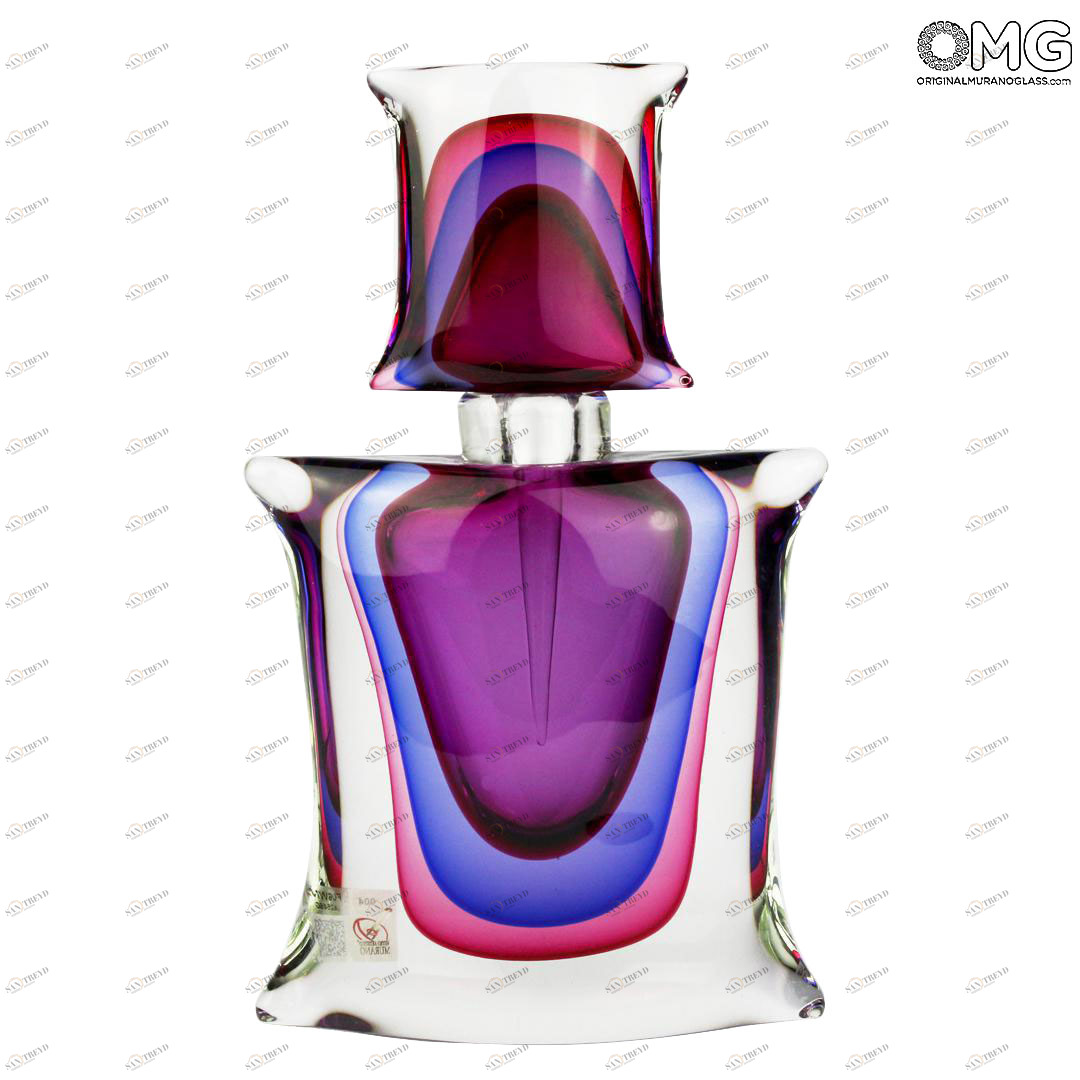 3286 ORIGINALMURANOGLASS Ваза Виолетта - соммерсо - Original Murano Glass OMG 16 см 