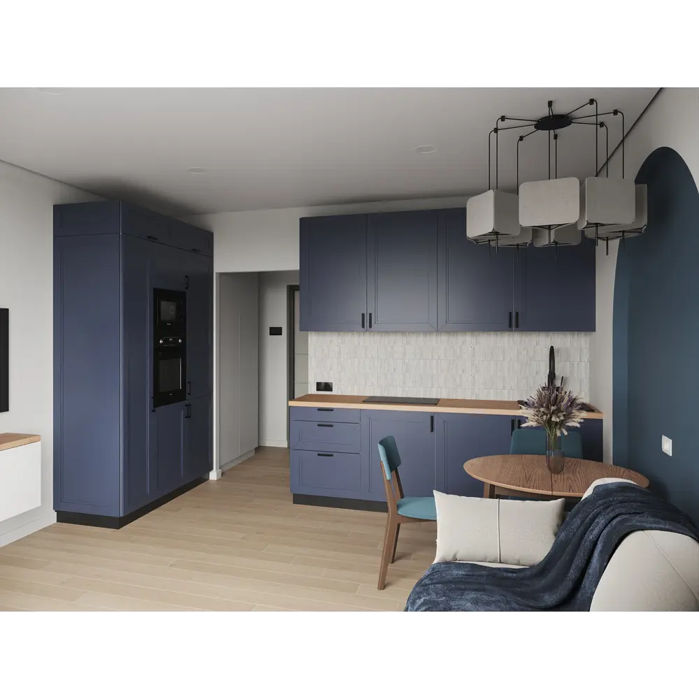 KONSENSA Фасад Котлас синий для кухни в неоклассическом стиле 89409648 STLM-1582824 - Вид №6