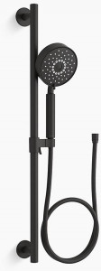 KOHLER Многофункциональный ручной душ Purist 1,75 галлона в минуту с технологией впуска воздуха Katalyst K-22178-G-BL