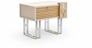 Caroti Прямоугольная прикроватная тумбочка из лакированного дерева с ящиками в современном стиле Concept Art.41 - lift