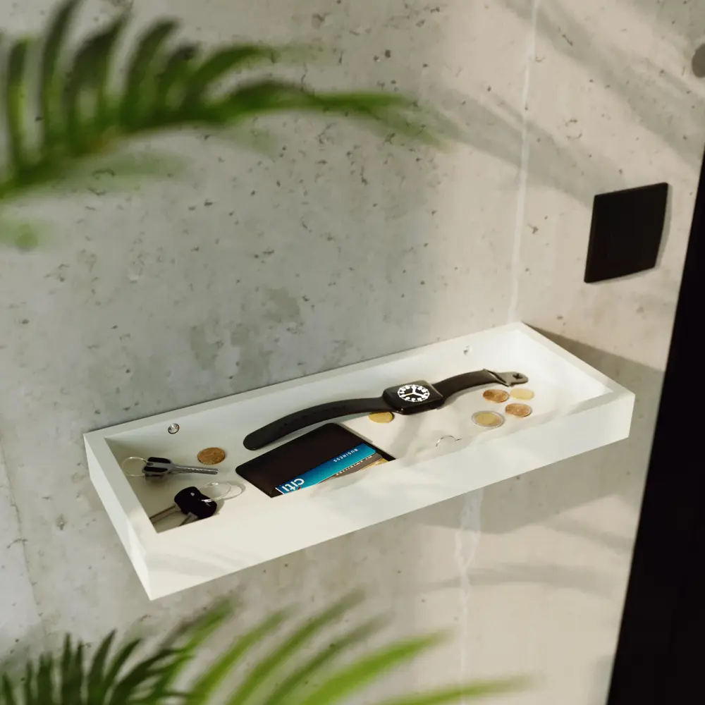 Полка настенная Spaceo White 40x15 см МДФ цвет белый STLM-2135945 - Вид №6