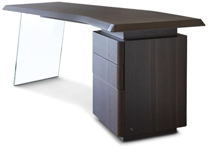 Natuzzi Стол из орехового дерева с ящиками Phantom sun-id-1352714 - Вид №1