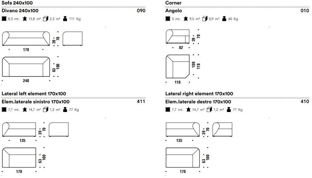 Moroso Модульный тканевый диван sun-id-1442271 - Вид №1