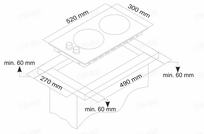 8180937 Газовая варочная поверхность Simfer H30N20B516 STDN-0130255 - Вид №6