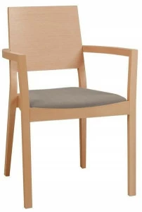 TON Деревянный стул с подлокотниками со встроенной подушкой