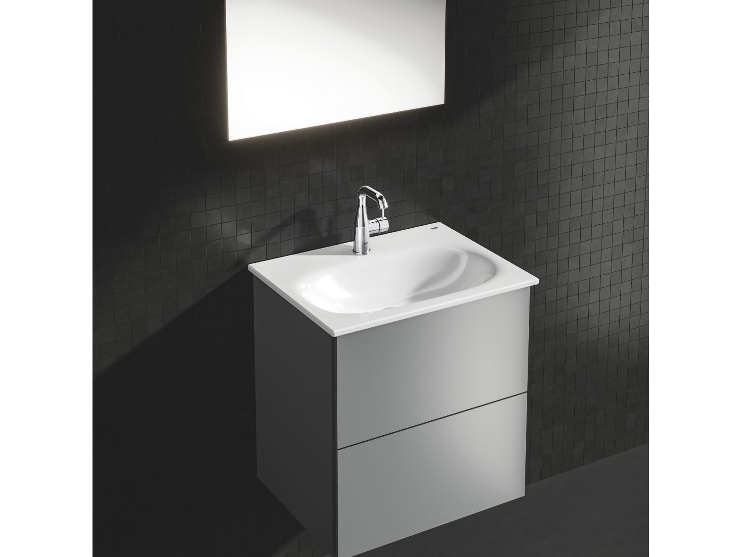 Однорычажный смеситель для раковины с раковиной Grohe Essence New ARCH-00026385 - Вид №3