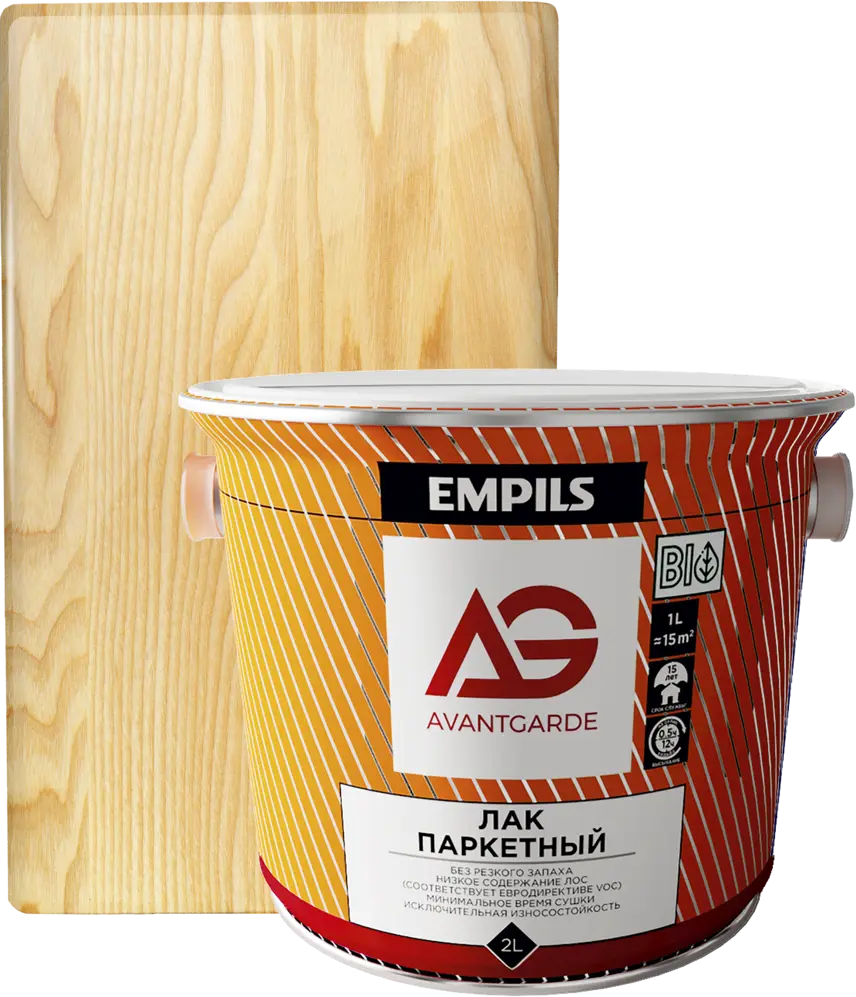 Лак паркетный AVANTGARDE для деревянных поверхностей 2 л 84439956