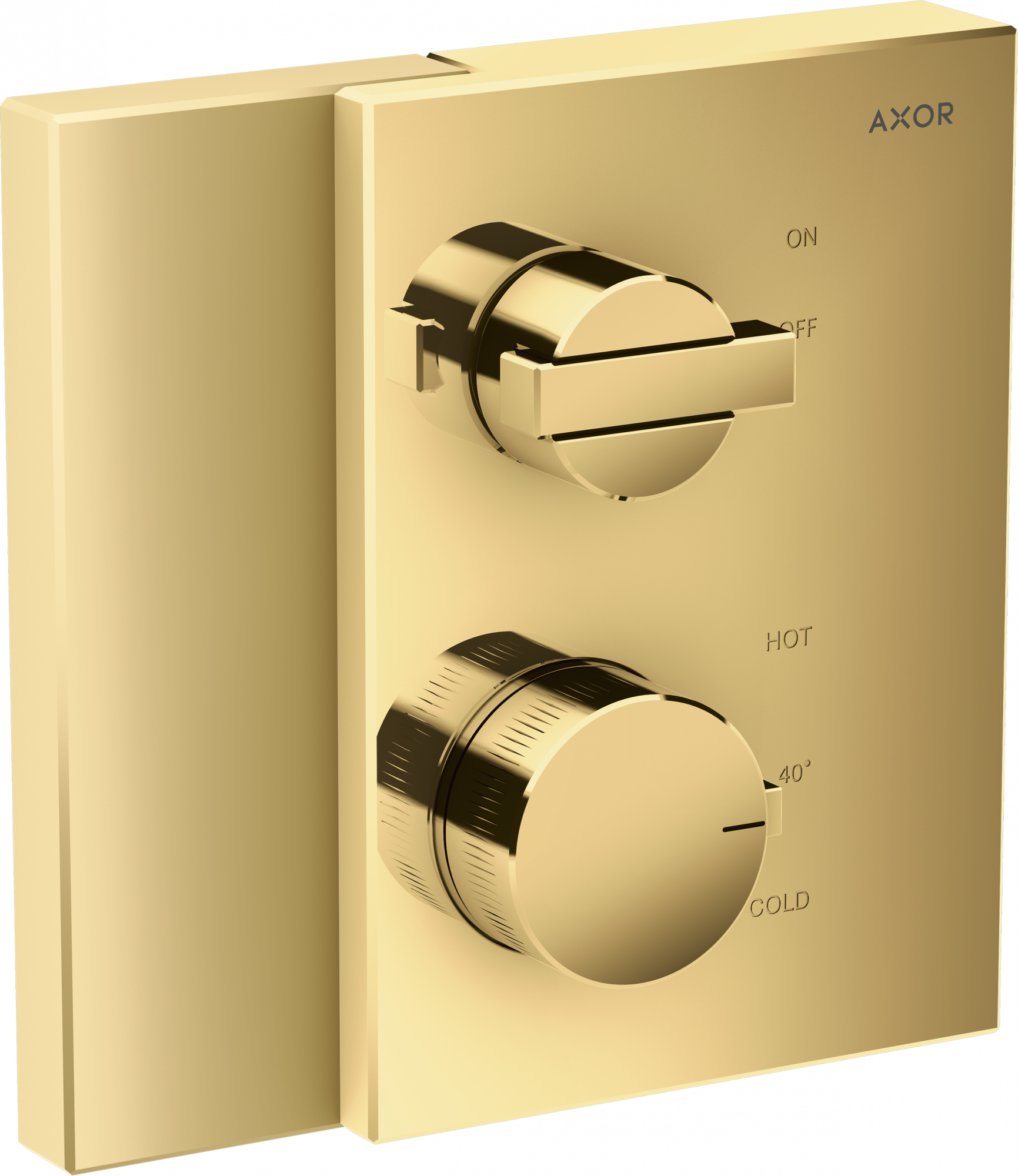 46750990 Термостат скрытого монтажа с запорным вентилем AXOR EDGE