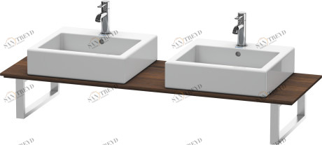XL045C06969 X-Large Консоль для накладных раковин и встраиваемых умывальников Орех брашированный (натуральный шпон) Duravit