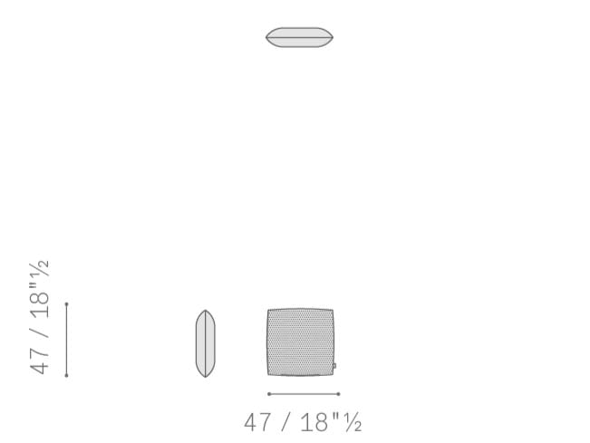 Шерстяная квадратная клетчатая подушка Poltrona Frau коллекция-мебель и аксессуары ARCH-00143763 - Вид №10