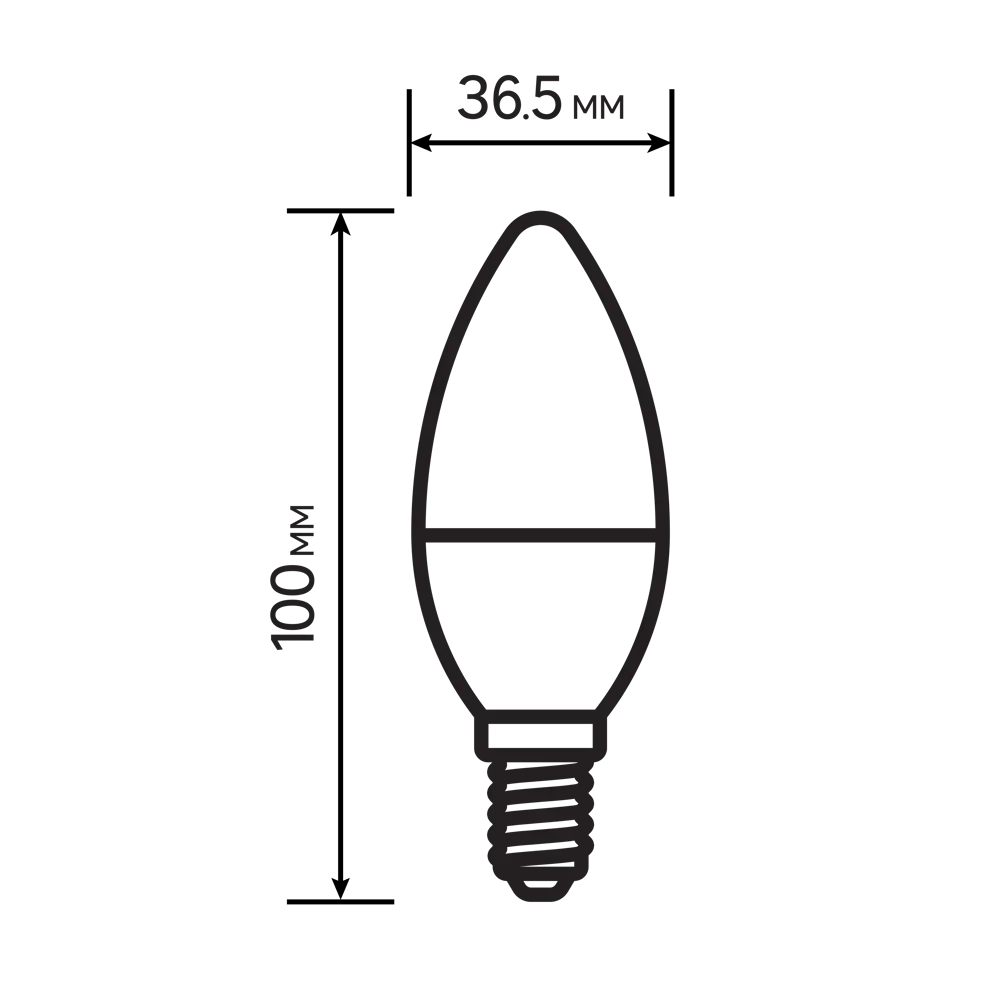 Лампа светодиодная Lexman Candle E14 175-250 В 6.5 Вт матовая 600 лм нейтральный белый свет 82991592 STLM-2143039  - Вид №6