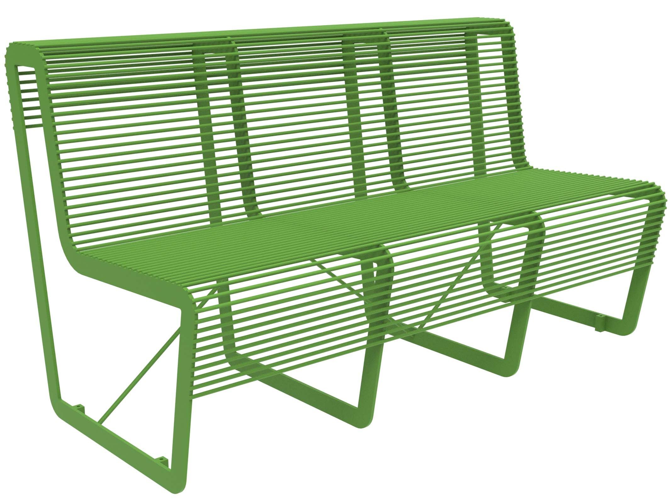 Оцинкованная стальная скамья со спинкой Lazzari Light ARCH-00099033 - Вид №31