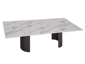 Мраморный прямоугольный обеденный стол