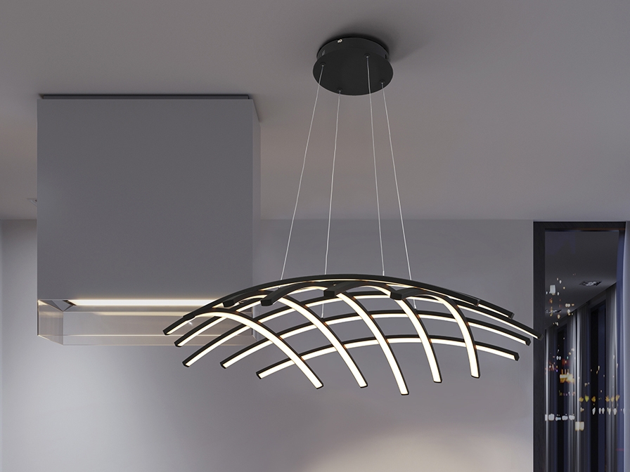 108967 Подвесной светильник 104Ø BLUETOOTH черный Schuller Trama - Вид №1