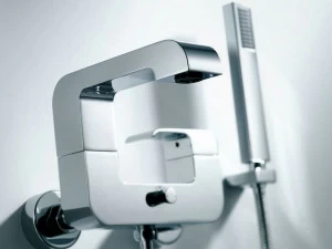 JUSTIME Смеситель для душа, однорычажный, из хромированной латуни, с ручным душем Dragon