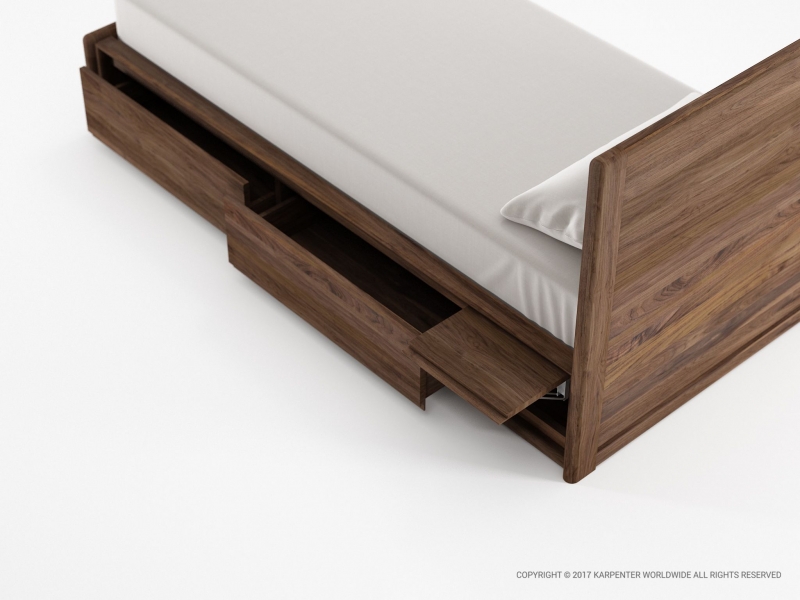 438_858 Кровать односпальная (размер матраса 90х200) Karpenter Circa17 - Вид №3