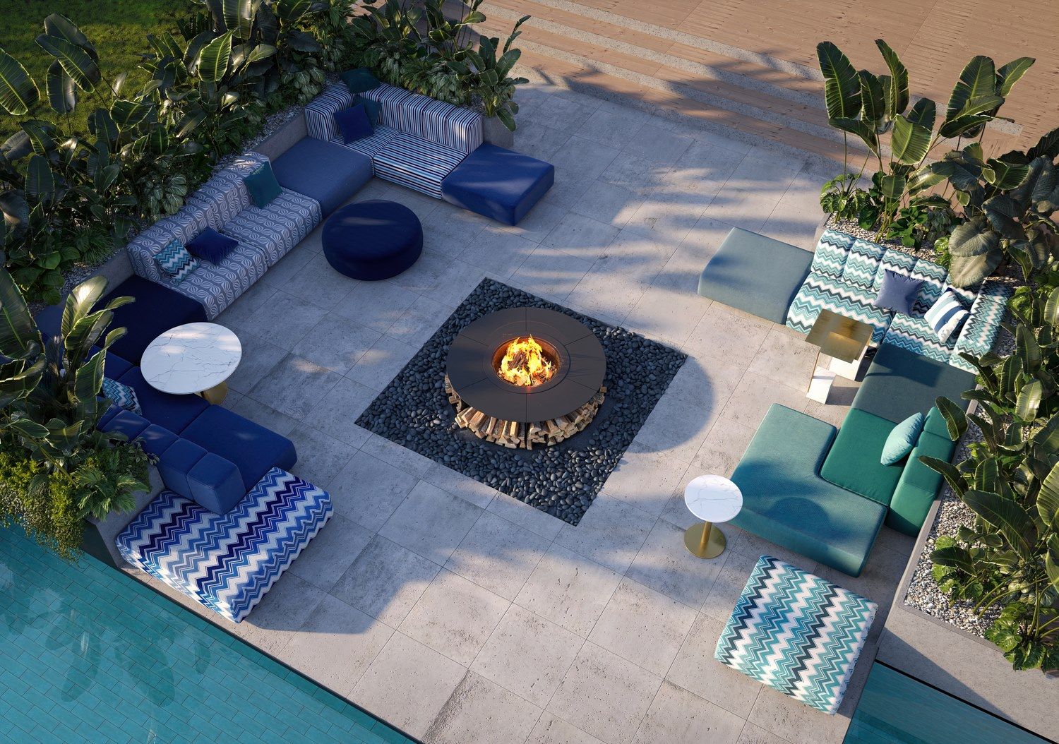 Ткань сад диван с полуостровом Formitalia июль ARCH-00133824 - Вид №2