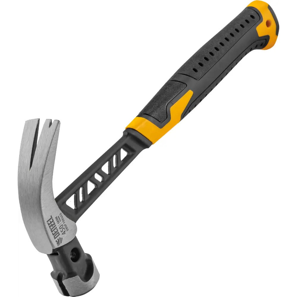 Молоток-гвоздодер Denzel с магнитным держателем 450 г 89409532 STLM-1564956