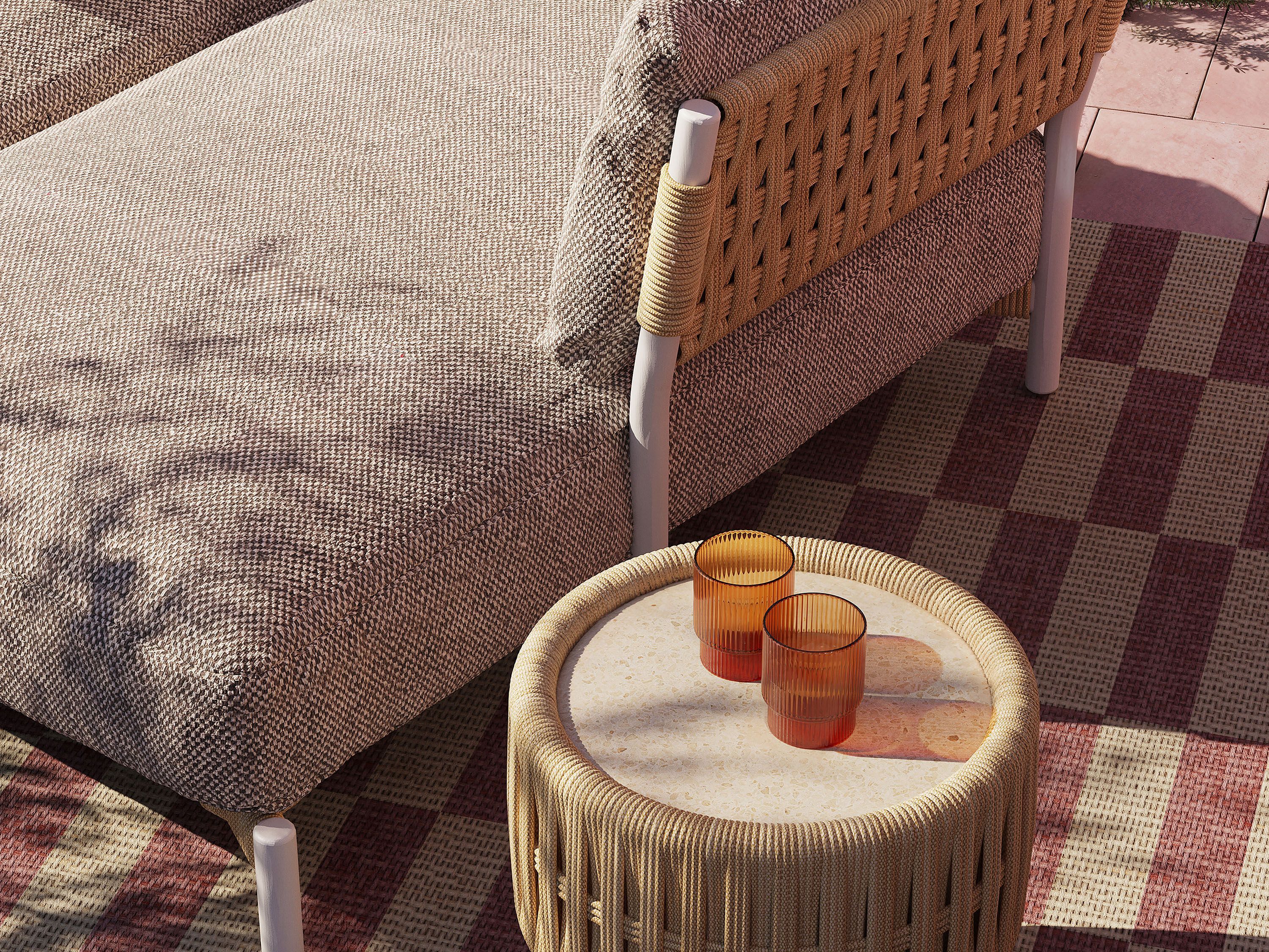 2-местный тканевый садовый диван Andreu World Brezal ARCH-00074817 - Вид №6