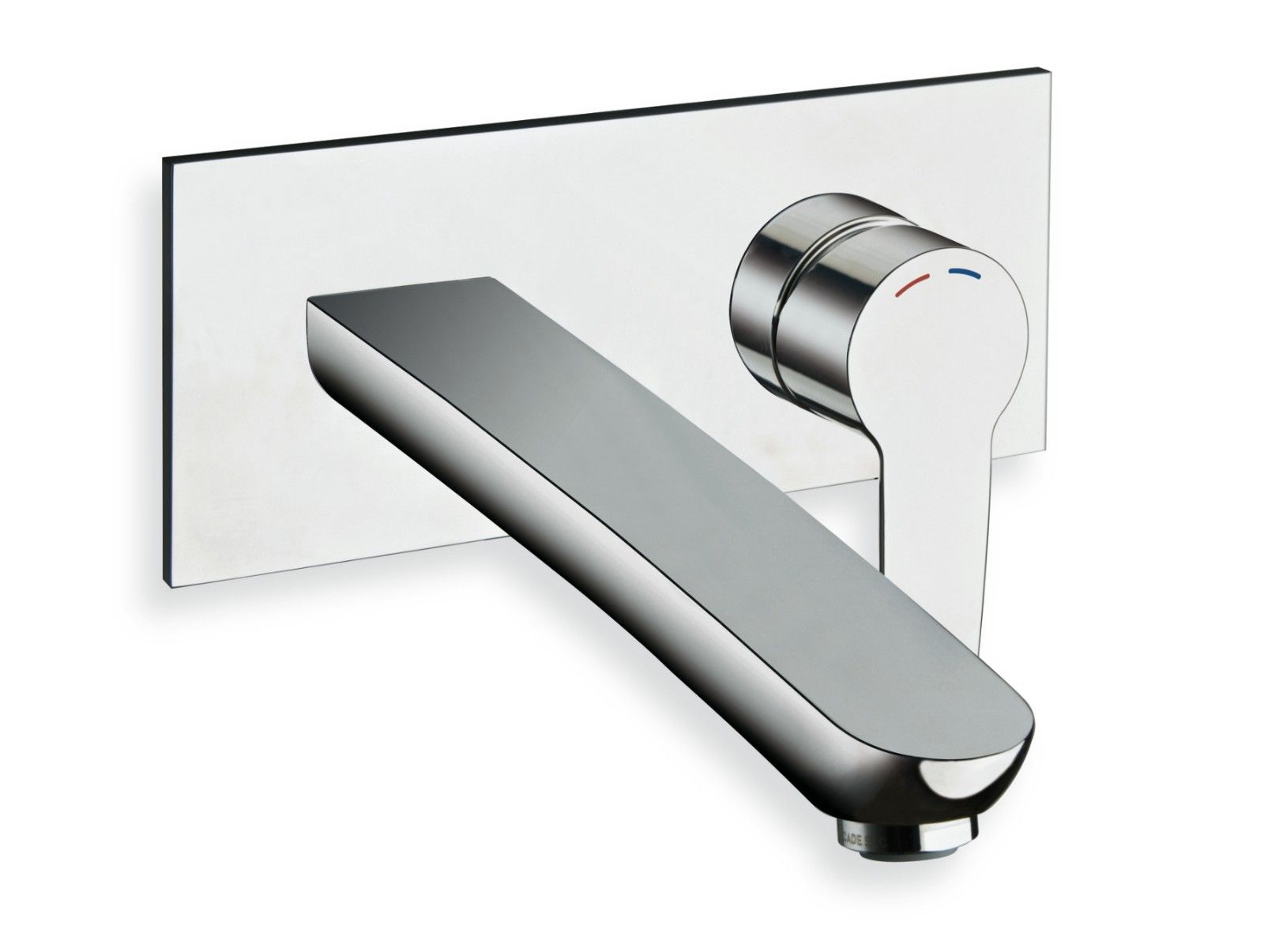 Металлический настенный смеситель для раковины с аэратором с пластиной CRISTINA Rubinetterie Новый День ARCH-00008105 - Вид №1